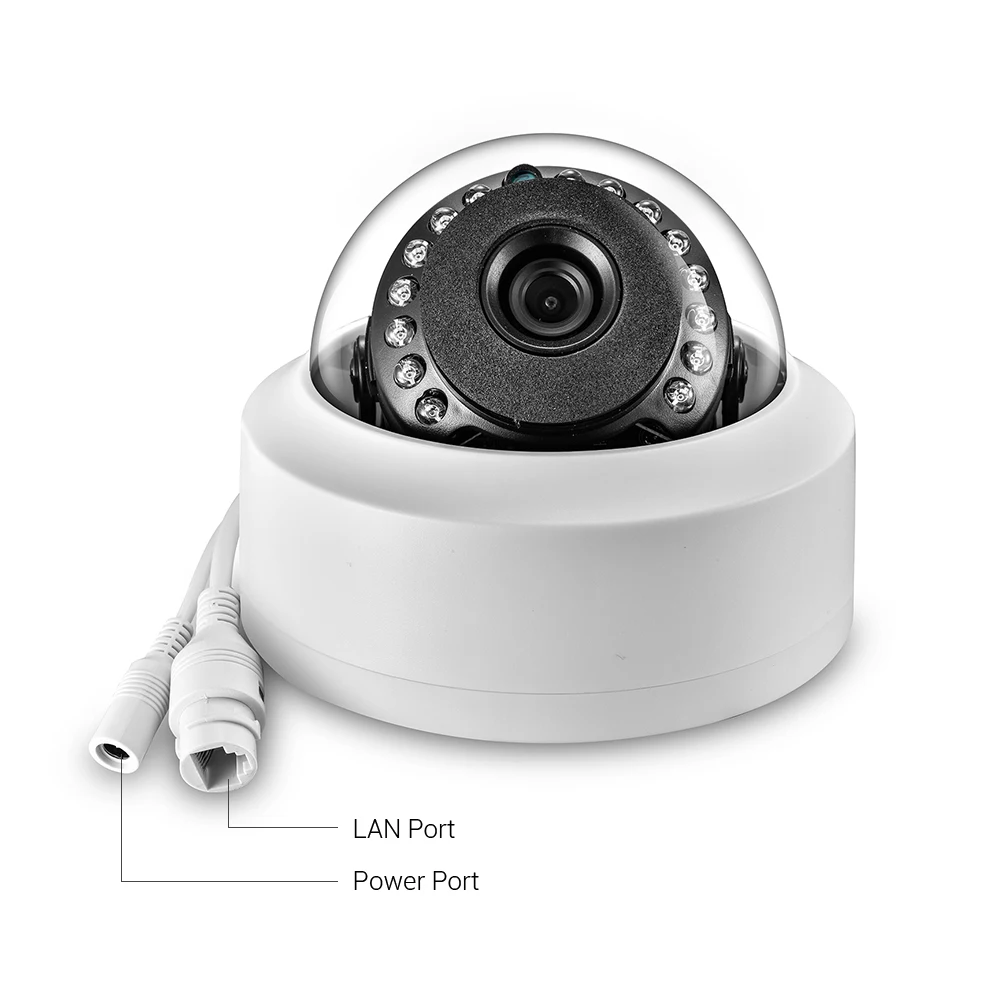 POE IP ONVIF 돔 보안 CCTV 카메라, 광각 풀 HD 고해상도 어안 IP 감시 카메라, 모션 감지, 5MP