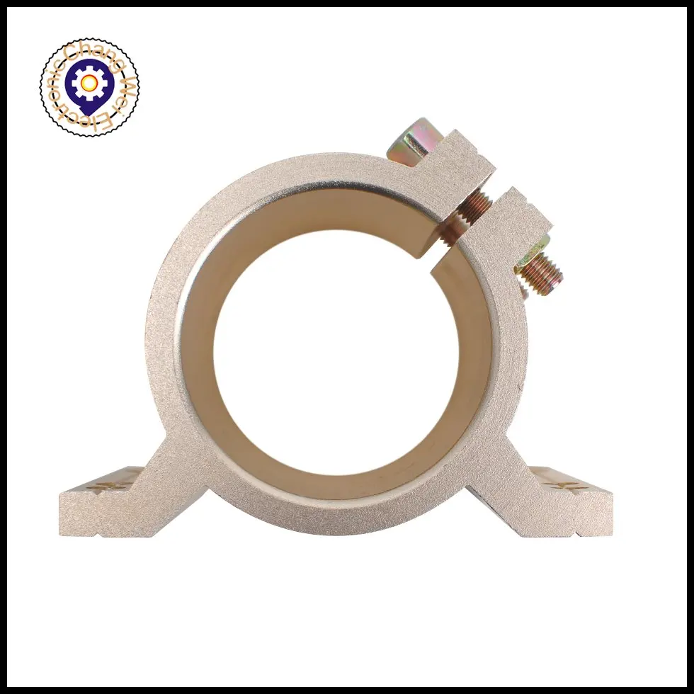 80มม.แกน Clamp ยึด4สกรูใช้สำหรับ0.8KW 1.5KW หรือ2.2KW แกนเครื่องกัด CNC Order โดยขนาดมอเตอร์