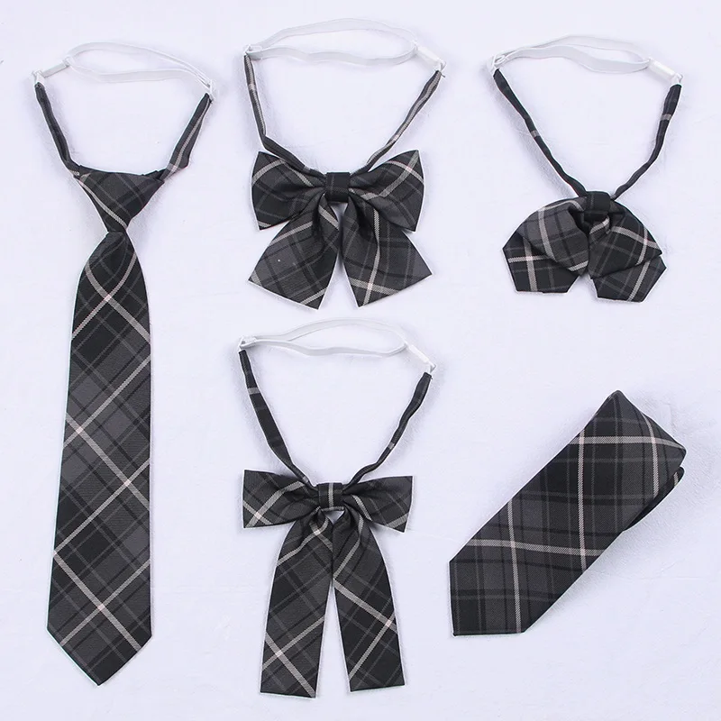 2021 JK Plaid Bow Tie Feminine Casual Bow Tie For Women Uniform Collar Butterf Bowknot Adult Check Bow Ties Cravats Girls Bowtie