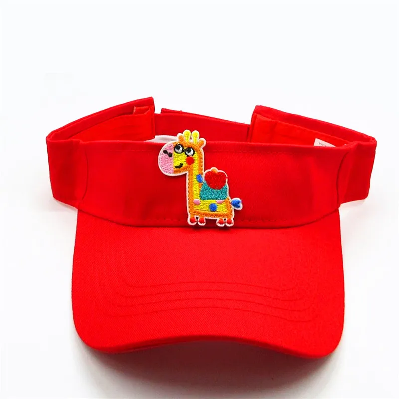 2020 Cotton Cartoon Giraffe Embroidery Visors Baseball Cap Adjustable Snapback Cap for Men and Women 361