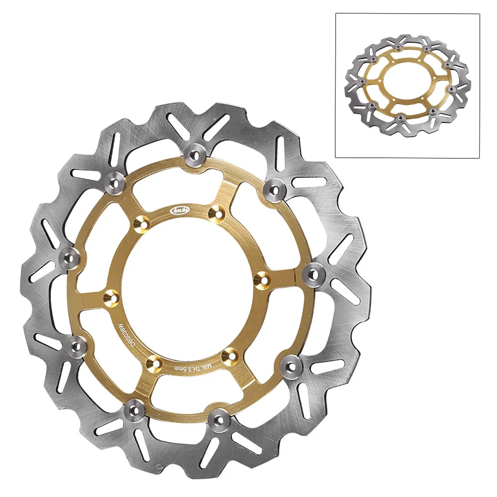 

Ротор переднего тормозного диска мотоцикла, 1 шт., для Suzuki DRZ 400 SM DRZ400SM DRZ400 2005 2006 2007 2008 2009, золотой