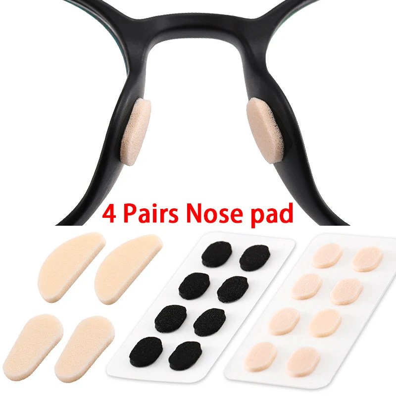 4Pairs/Lot Soft Anti-slip EVA Sponge Material Nose Pad For Glasses Eyeglasses Nose Pads For Sunglasses Eyewear Accessories