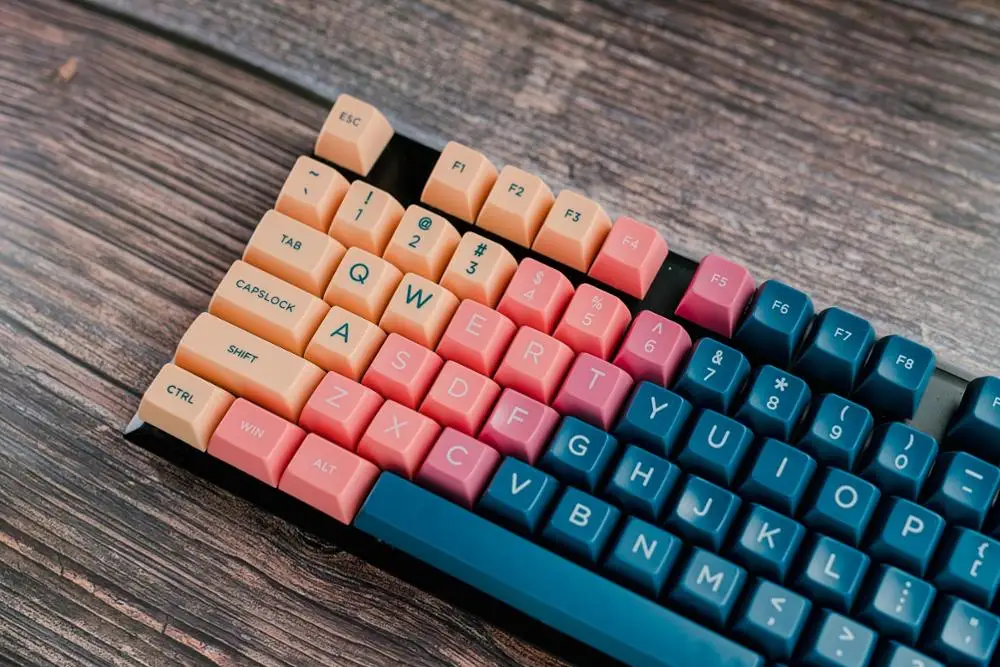 Vilebloom SA  vilebloom Keycap Set abs plastic retro beige for mechanical keyboard beige grey cyan gh60 xd64 xd84 xd96 87 104