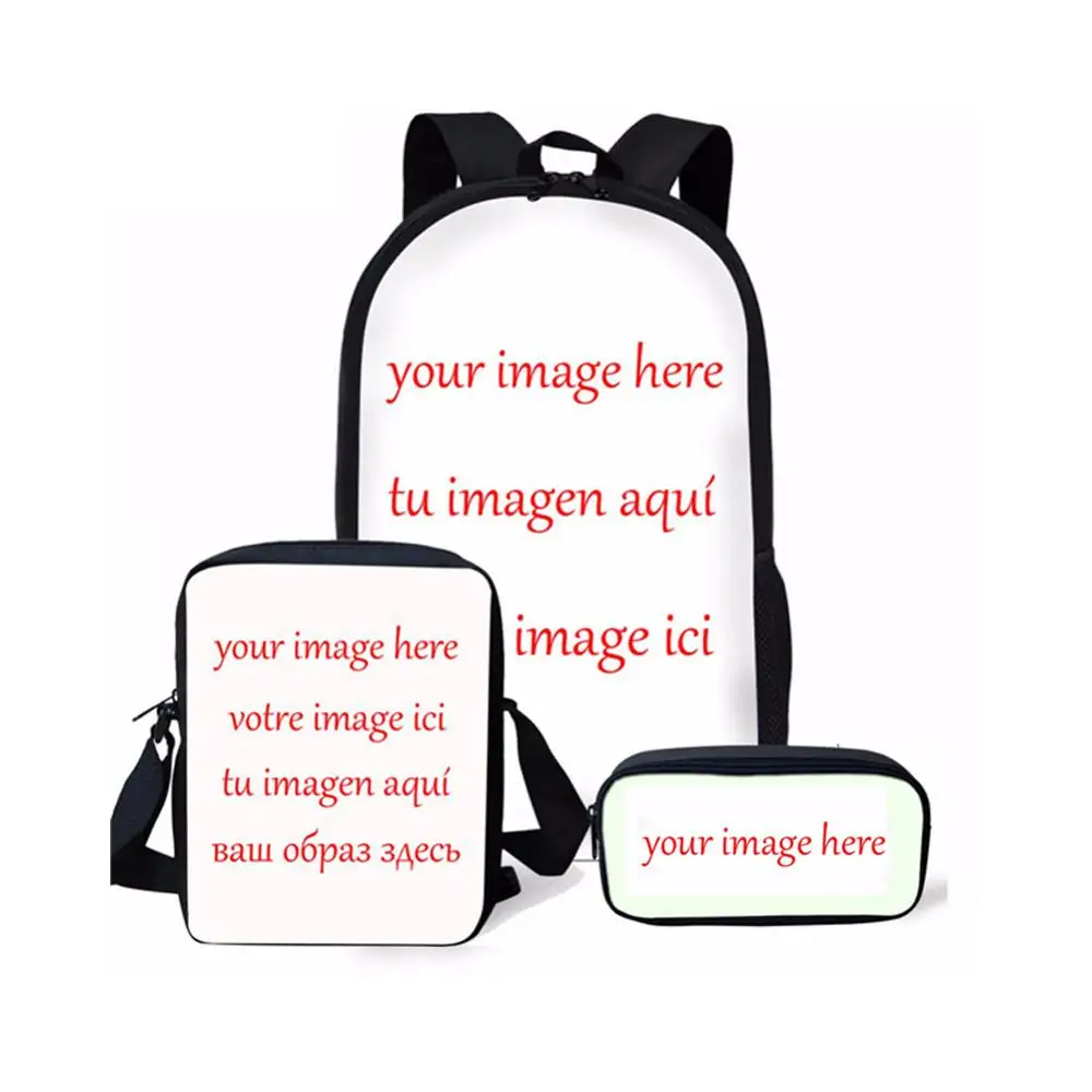 Super Mom School Bags Harajuku Kawaii Backpack for Kids Girls Casual 3pcs Schoolbags Orthopedic Rucksack Mochilas