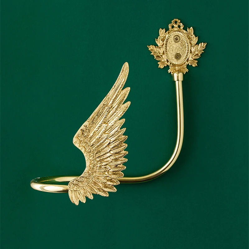 Vintage Brass Furniture Accessories Curtain Hook Wall Decoration Swallow Wings Shape Curtain Clip Creative Curtain Tieback