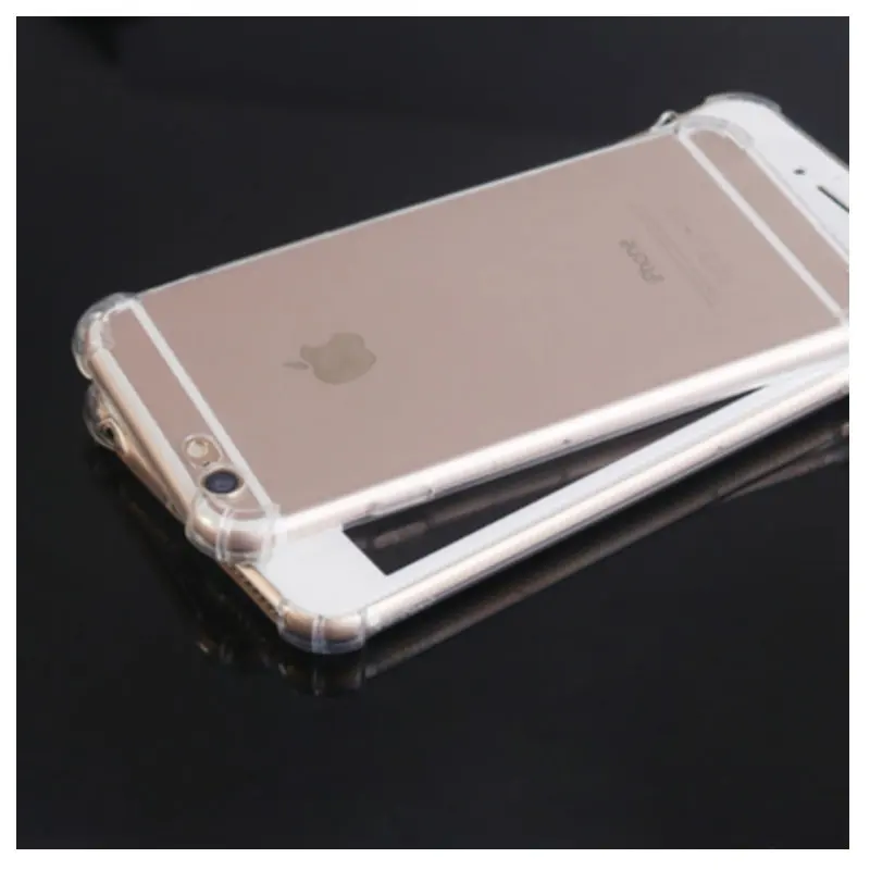 100pcs Anti Shock Back Clear Transparent TPU Case For IPHONE13 12 11 PRO MAX /XS MAX/XR SE2/78 Plus/6s/5s Protect Cover