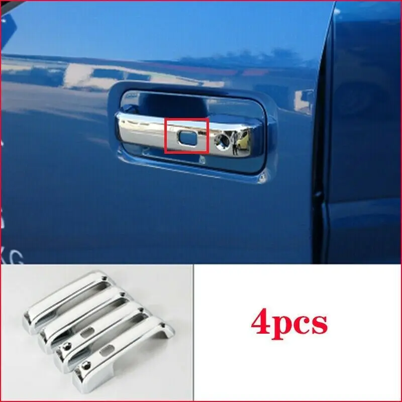 

For Ford F150 F-150 2015-2020 4PCS Chrome Outer Door Handle Cover Trim