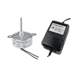 TYC40 12V AC 5RPM Low Speed Synchronous Motor With AC Power Supply - Input 220V Output AC 12V EU For Christmas Decoration
