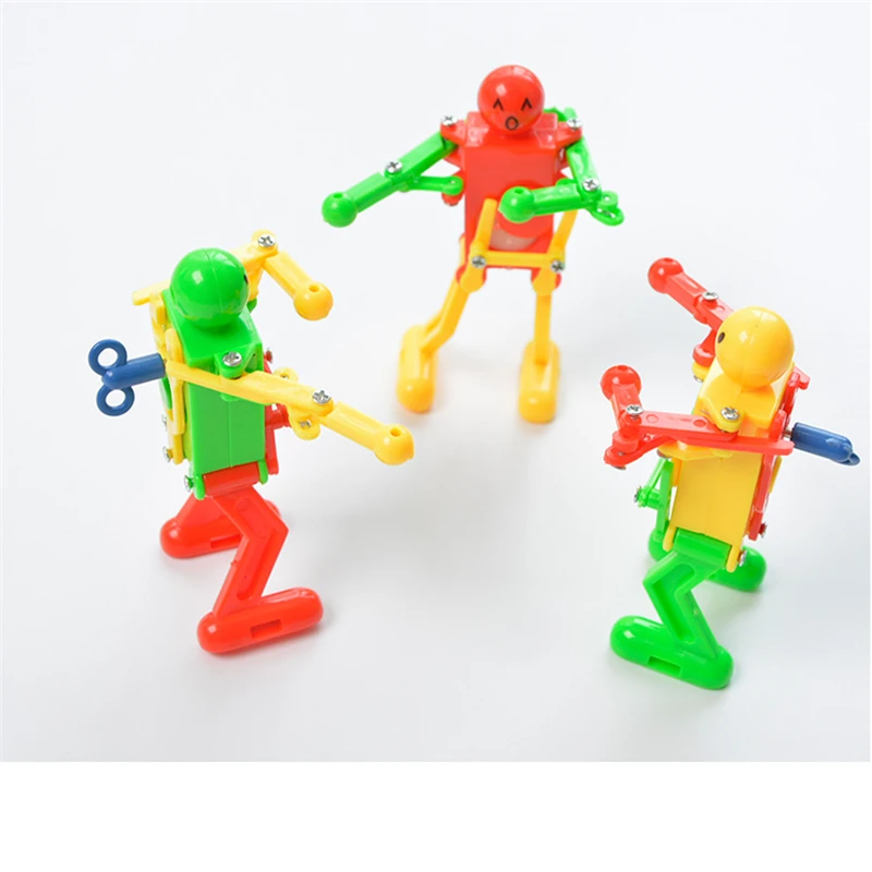 3Pc Wacky Dance Robot Wind Up Toy Kids Classic Toys Clockwork Puzzle For Children Boys Fidget Toys Gift