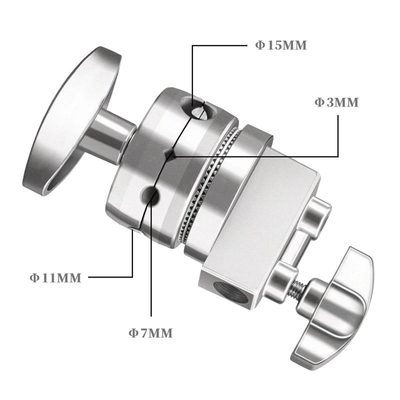 SH C Chân Đế Kim Loại Xoay Kẹp Magic Chân Đặc Biệt Phòng Nhiếp Ảnh Chuyên Nghiệp Nặng Chiếu Sáng Thế Kỷ Phụ Kiện Chụp Ảnh