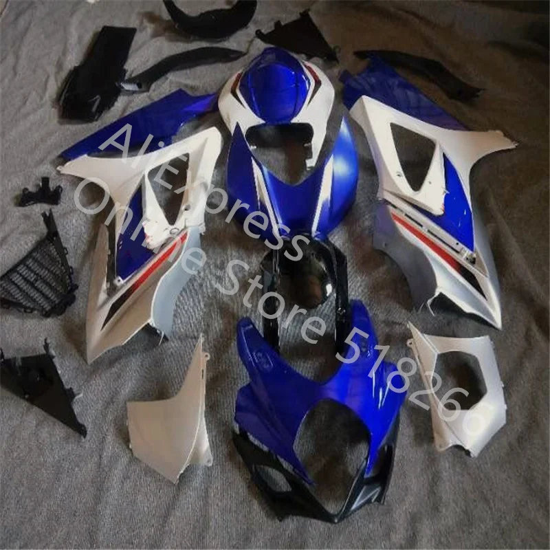 Blue white black ABS Injection fairings kit for SUZUKI K7 GSXR1000 GSXR 1000 07-08 SUZUKI GSXR1000 2007-2008 K7  bodywork