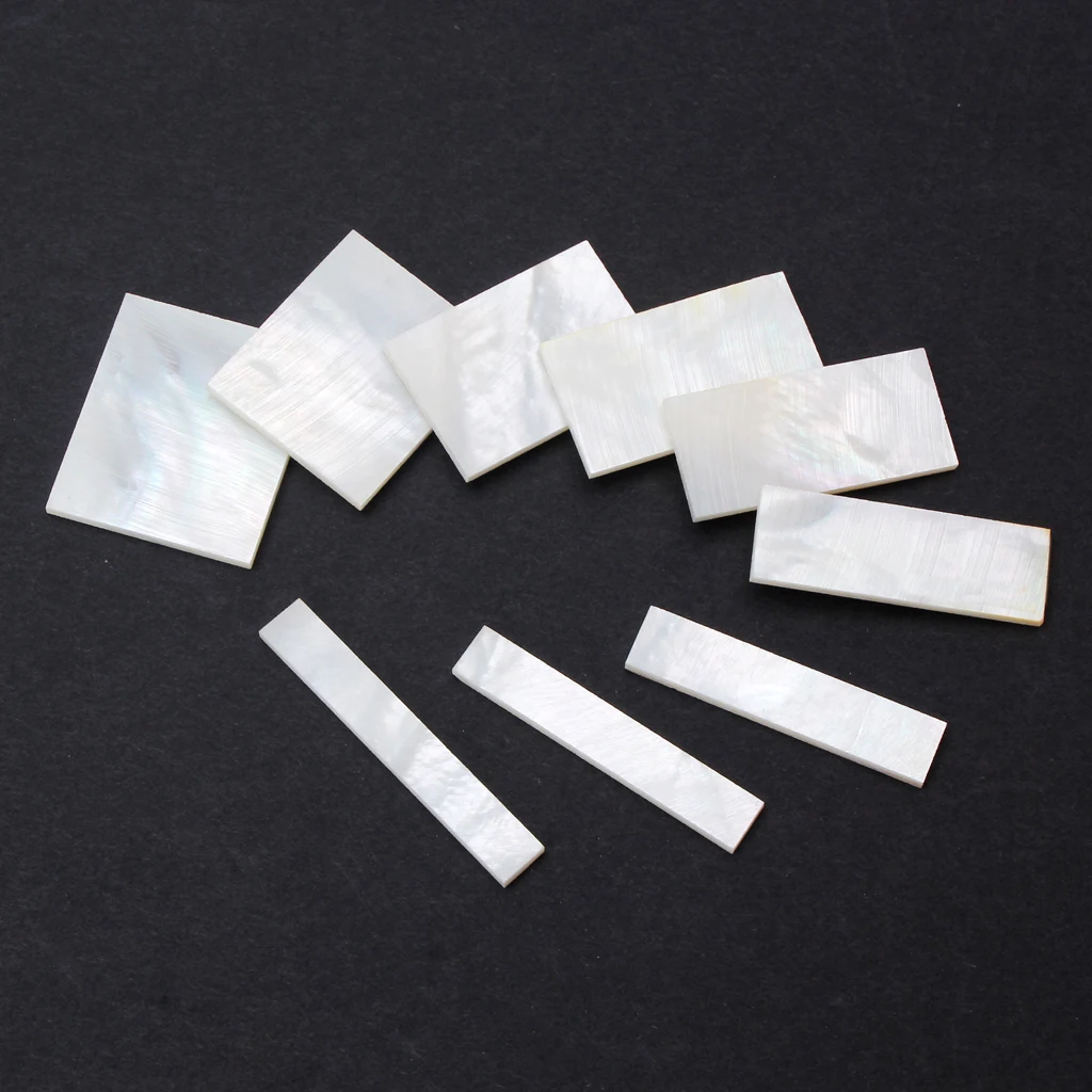 DIY 0.05\'\' Inlays Material White Mother of Pearl Inlay Blank for Fingerboard Guitar Neck Musical Stringed Instrument Accessories