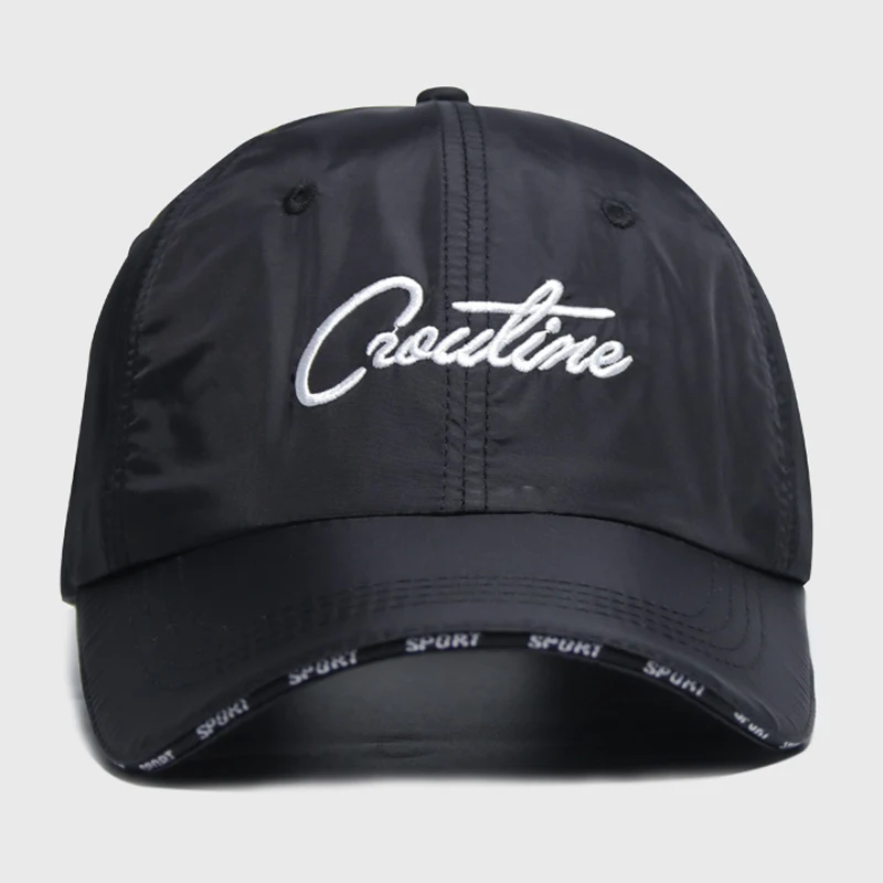 Men and Women Outdoor Watertight Ball Cap, Rain Sun Waterproof Quick-Drying Big Head Embroidery Breathable Baseball cap