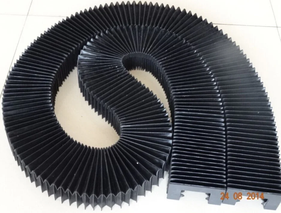 Custom made THK / HIWIN flexible accodion protective bellows dustproof covers for linear guide HG Series