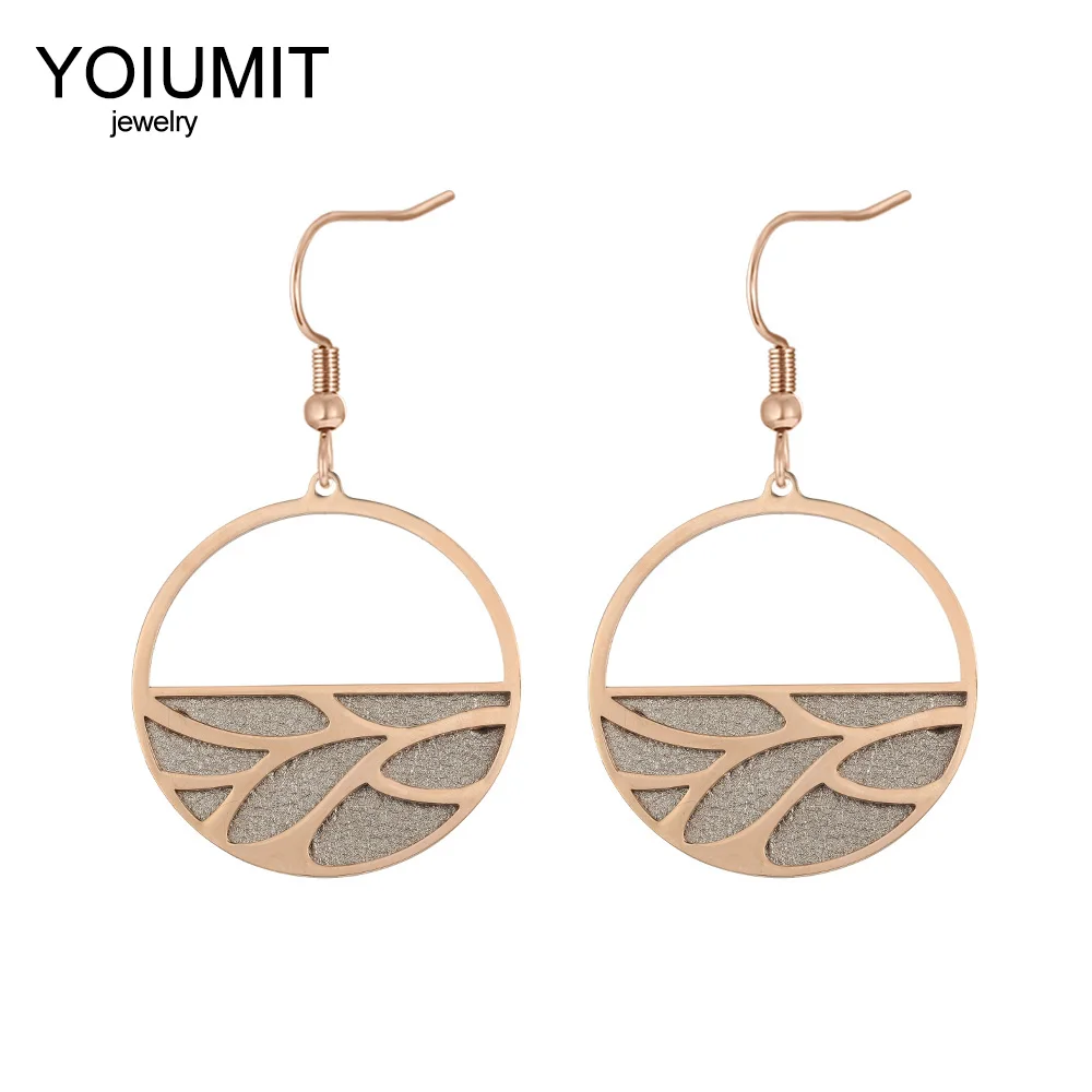 Cremo New Branches Earrings For Women Stainless Steel Earrings Drop Hanging Earrings Pendant Leather Dangle Earrings Jewelry