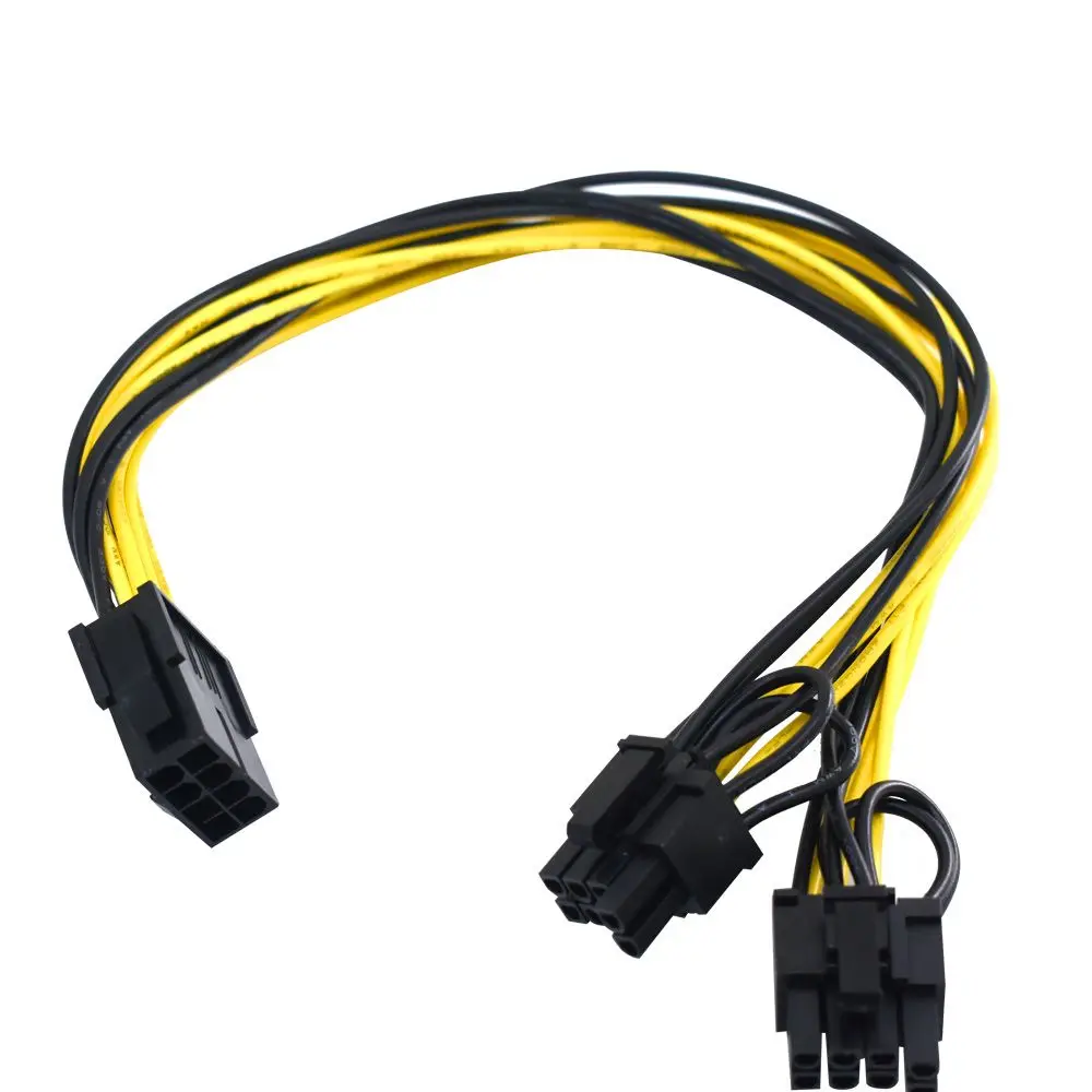 

Extension Cable Splitter Cable Adapter Power Cable GPU Splitter Cable Graphics Card Cable 8Pin to Dual 8Pin 8Pin to Dual 6+2pin