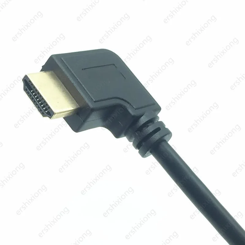 Adapter kabel męski na żeński HDTV konwerter kąt prosty 90 stopni obracający przedłużacz do 3D 1080P HDTV XBOX PS3 DVD