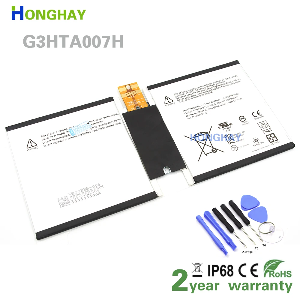 

HONGHAY G3HTA003H G3HTA007H Laptop Battery For Microsoft Surface Pro 3 1645 Series Tablet PC G3HTA004H 27.5WH/7270mAh