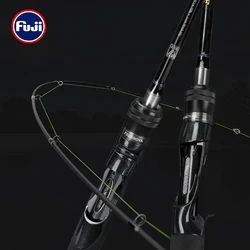 TSURINOYA BaitCasting Spinning Fishing Rod WOLF 1.98m 2.09m 2.2m 2.28m Medium Light FUJI Guide Long Casting Bass Carbon Lure Rod