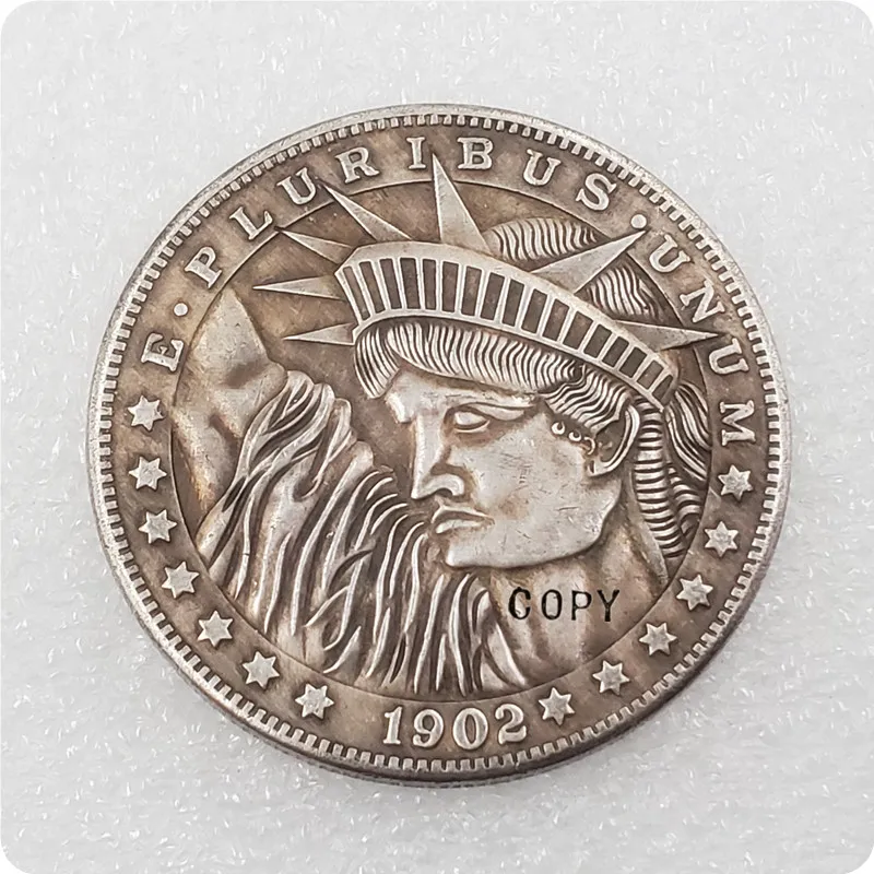 Type #38_Hobo Nickel Coin 1902-P Morgan Dollar