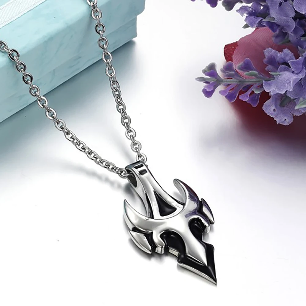 Stainless Steel Punk Rock Arrow Tauren Shape Pendant Necklace For Men Women with Chain