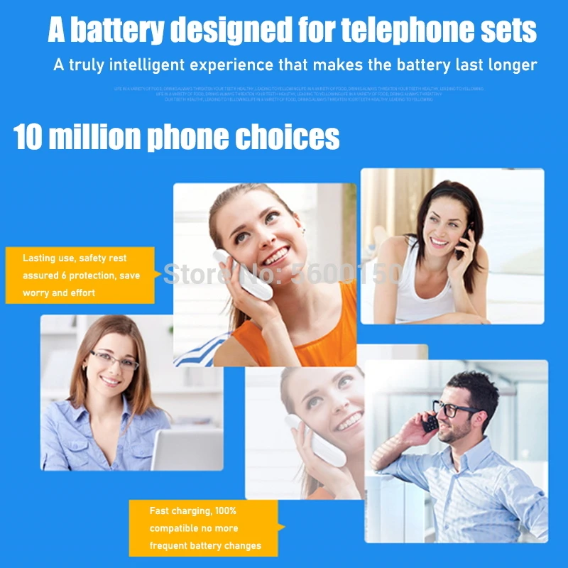 3.6V 850MAh HHR-P104ไร้สายแบตเตอรี่Ni-MH HHR P104 TG5242 KX-TG5243 KX-TG5421 KX-TG5451