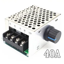 노브 전원 스위치가 있는 DC 모터 감속기, 엔진 속도 컨트롤러, 775 795 895 모터, 40A, 2000W, 12V, 24V, 36V, 48V
