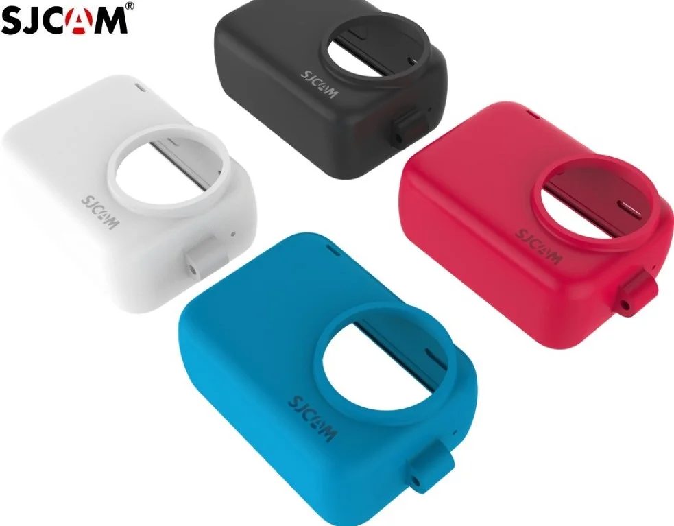 Original Accessories SJCAM Silicone Sleeve+Adjustable Lanyard Protective Case Border Cover for SJ9 /SJ4000X Action Camera Frame image 2