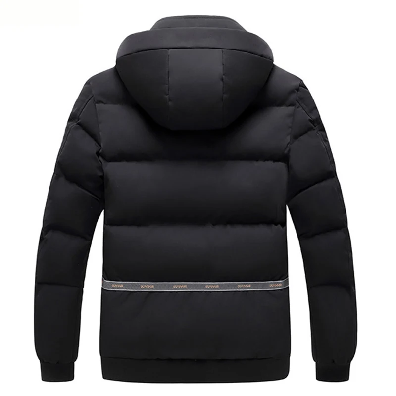 Men Winter Jacket Coats Thick Warm Outdoor Csual Windproof Cotton Cloting Fashion Sports Hooded Jacket For Men M-4XL