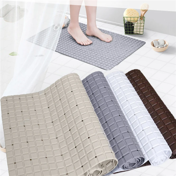 10PCS Home bath 71*40cm PVC Water Bath Bathroom Mat Tub Bath Shower Bath Carpet Mat Safety Anti-slip Bathroom Mat Rug