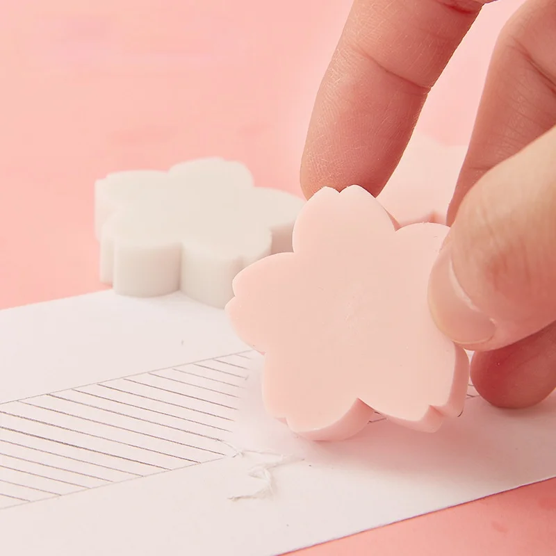 Cherry Blossom Eraser Wipe Clean Cute Eraser Kawaii Office Supplies Stationery