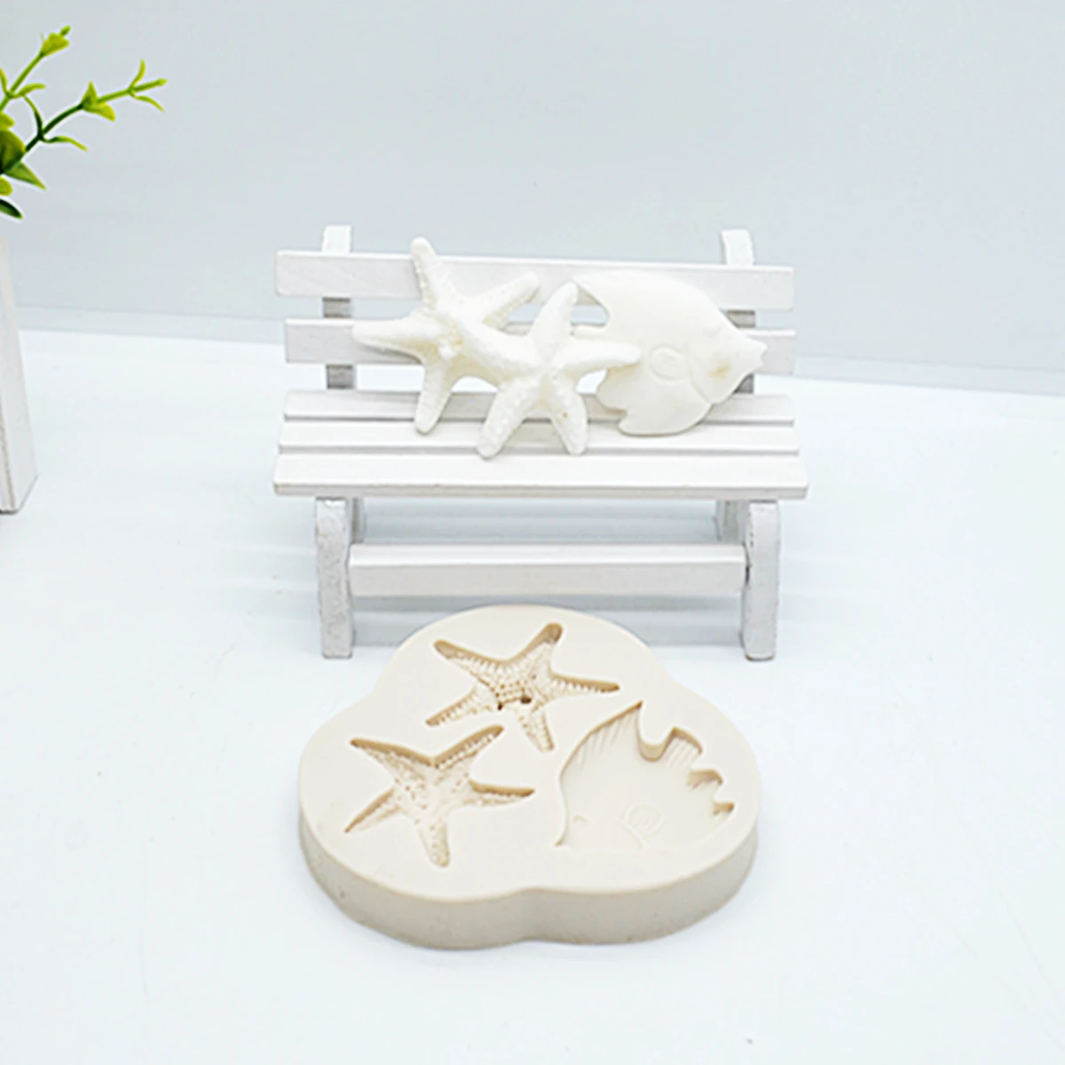 XiaoXiang Starfish Silicone Molds Baking Accessories DIY Fish Resin Chocolate Mold Fondant Cake Decorating Tools