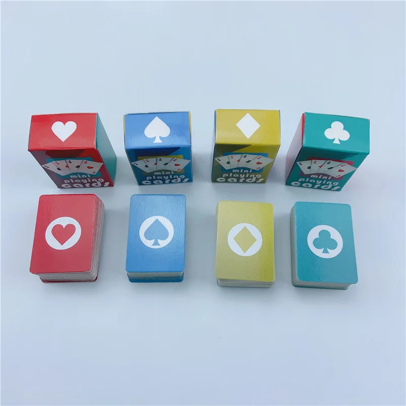 Playing Cards Cute MINI Miniature Games Poker Mini 40X28mm Miniature For Dolls Accessory Home Decoration High Quality