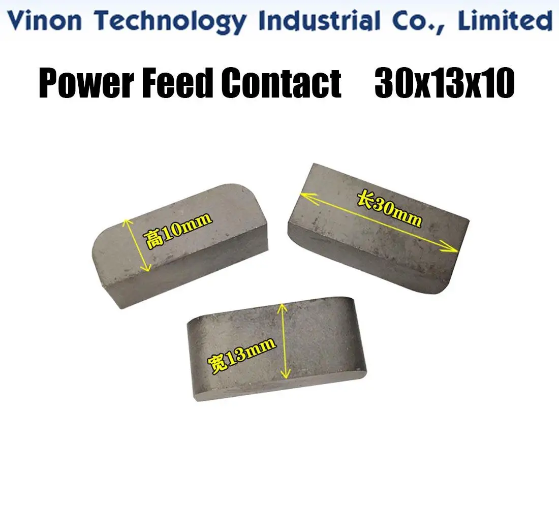 (5PCS Pack) Ø30x13x10Hmm Power Feed Contact spare parts for BAQI Medium Speed Wire Cutting EDM Machine. outer diameter 30mm,