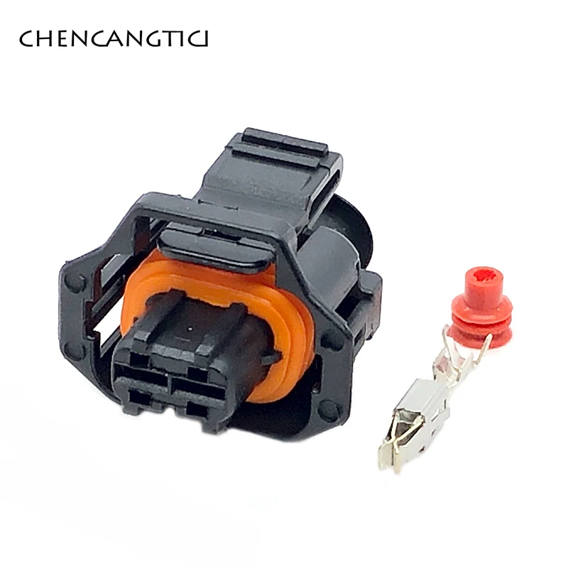 Enchufe automotriz de 2 pines para coche, inyector de Common Rail, Sensor de cigüeñal, conector hembra para 1928403874 Renault Ford, 1 Juego