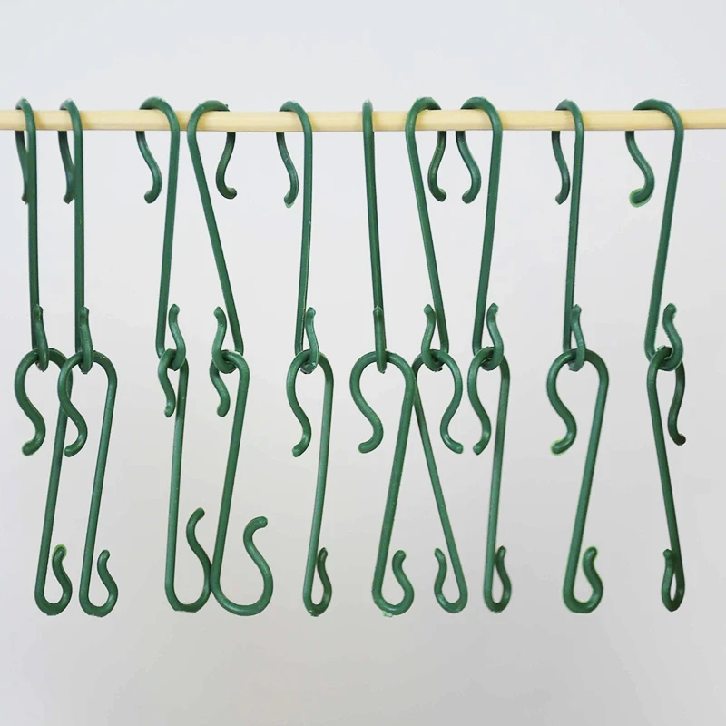 100pcs S-Shaped Christmas Ornaments Hooks Hanger Rack For Clothes Key Hat Christmas Tree Hanging Hook