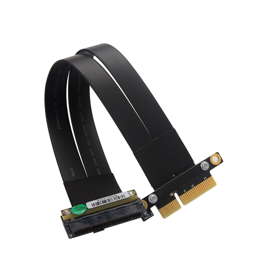 

PCI Express 3.0 x4 to U.2 (SFF-8639) Extension Cable Extender Adapter PCIe 4x For U.2 NVMe SSD Chia Mining