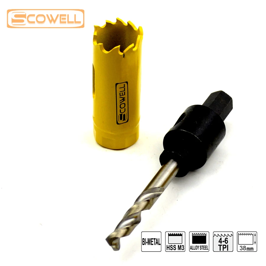 30% OFF 14 mm-29 mm HSS bi-metal M3 lubang gergaji set pemotong kualitas terbaik 6 buah HSS logam bekerja HoleSaw pisau pemotong kit dalam jumlah besar