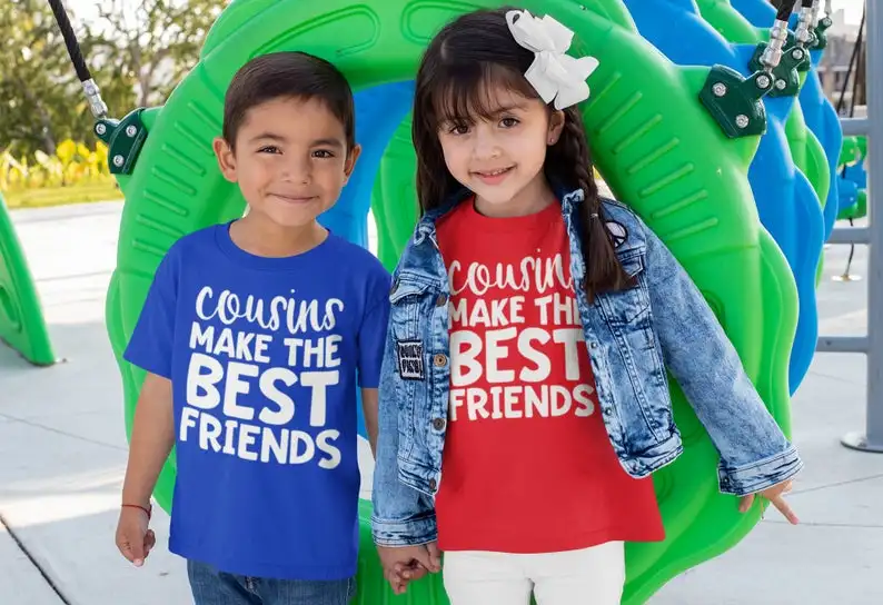 

Kid's Cousin T Shirt Shirts for Cousins Matching Cousin Shirt Best Friends TShirt Toddler Infant Tee Make Best Friends Clothes