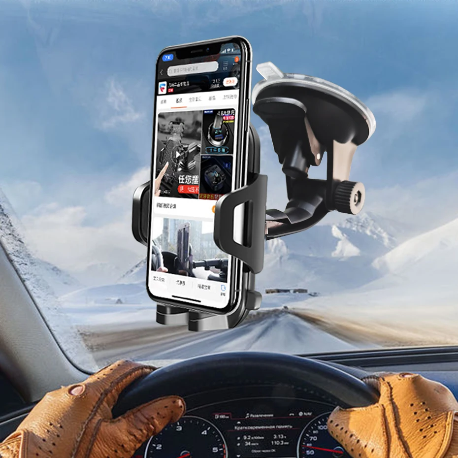 Car Phone Holder Suction 360 Degree Rotation Windshield Sucker For Mobile Cell Phone Universal in Car Stand Bracket Mount