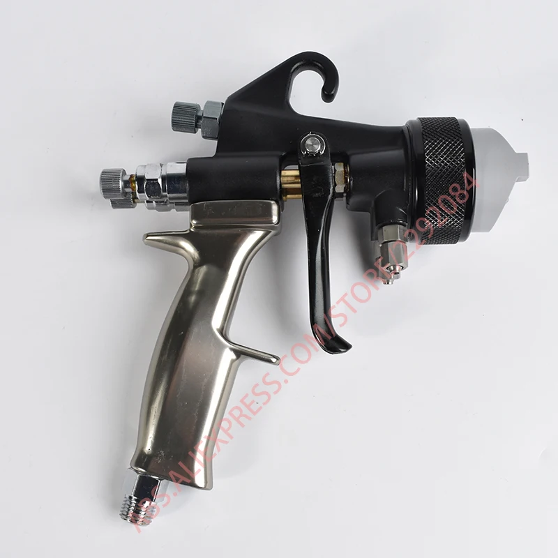 Professional Nano Coating Spray Gun Double head chrome painting PE paint gun Dual Nozzle polyurethane Spray Painting tools