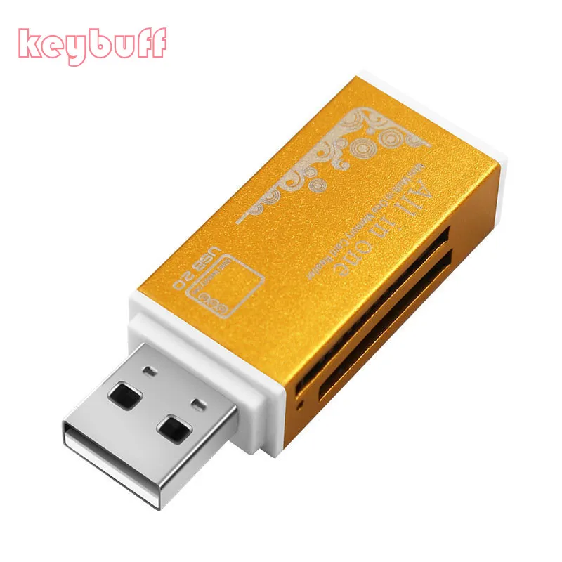 Adaptador de lector de tarjetas de memoria Micro USB 2,0, multifunción, todo en 1, para Micro SD, SDHC, TF, M2, MMC, MS PRO DUO