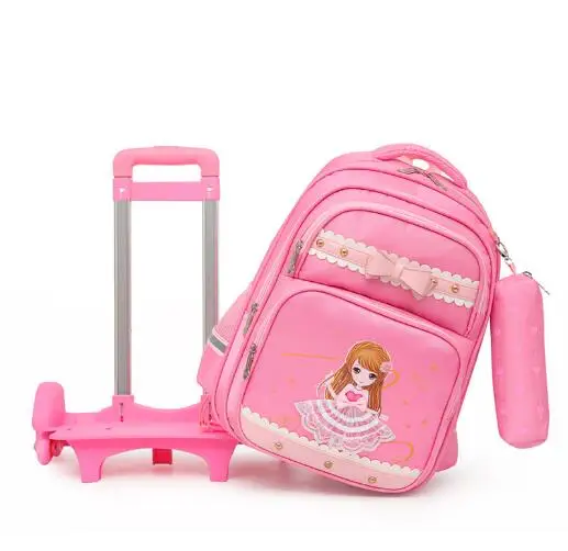 Saco de escola com rodas crianças saco de escola saco do trole para a escola de rolamento mochila sacos de crianças escola rodas mochila para meninas