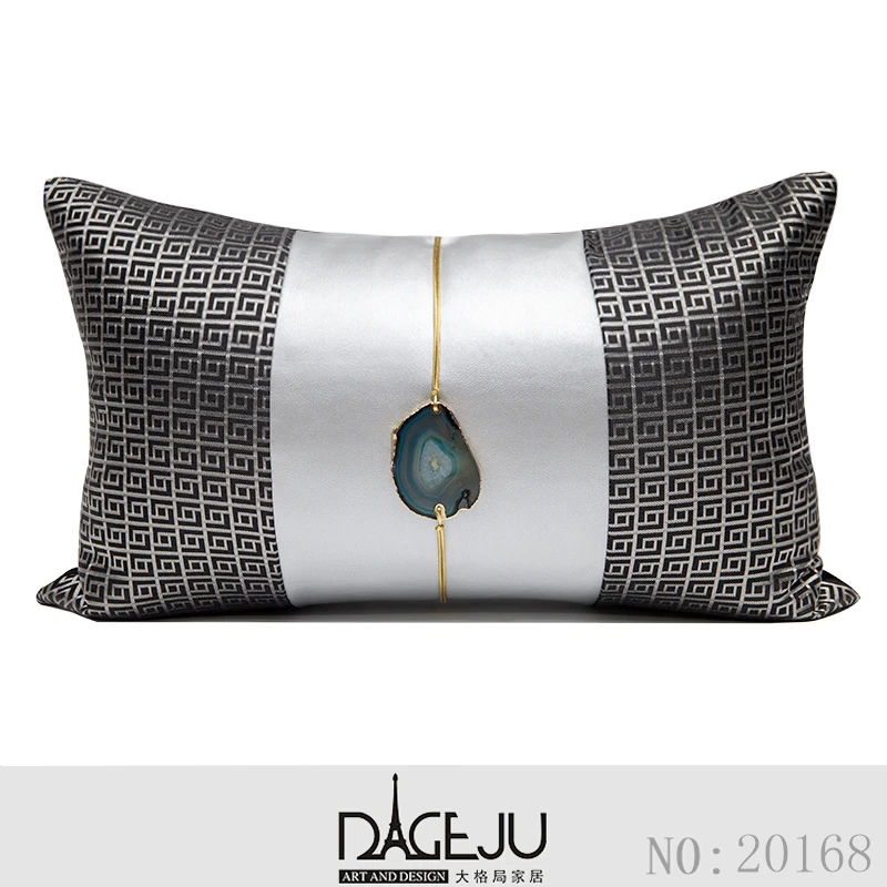 New Arrival Cushion Covers Decorative Gold Metal Circle Sofa Cushions for Bedroom Seat Nordic INS Fashion Waist Pillow Cover