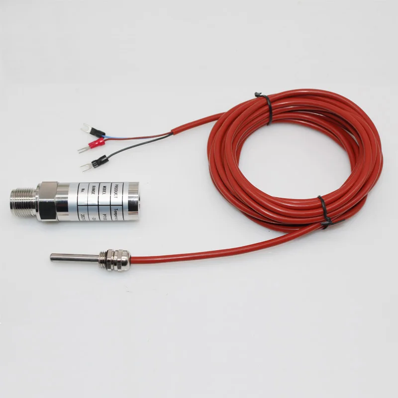 -20 ~ 200'C sensore termico PT100 impermeabile ad immersione resistenza alla temperatura RTD con cavo in silicone anticorrosione