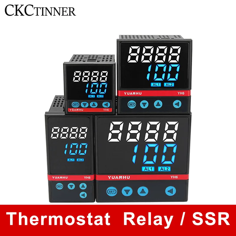 Digital PID Intelligent Temperature Controller YH6-AK/BK/DK/EK SSR/Relay Output Thermostat Thermometer Thermoregulator 220V