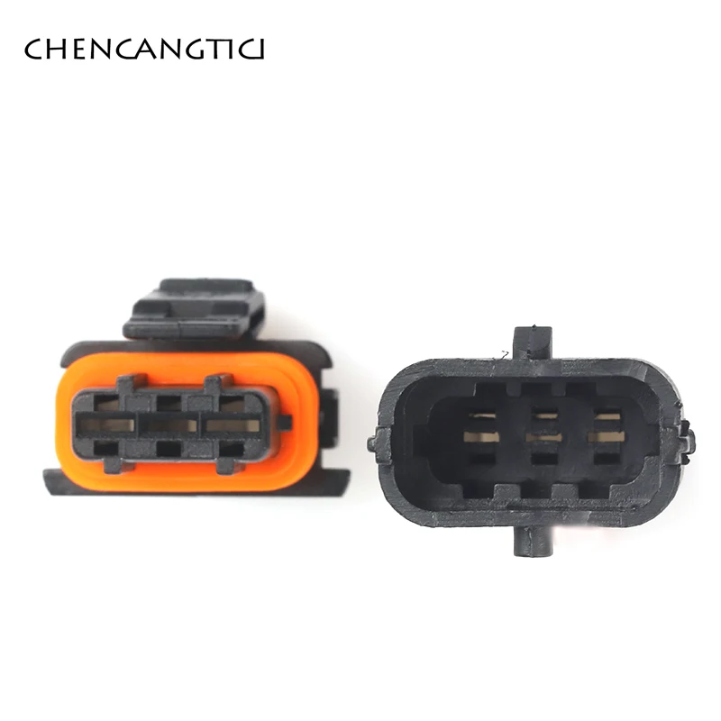 Conector de Sensor automotriz impermeable para coche, presión de combustible, enchufe macho hembra para Bosch 3,5 1928403110, 3 pines, 1928404073mm,