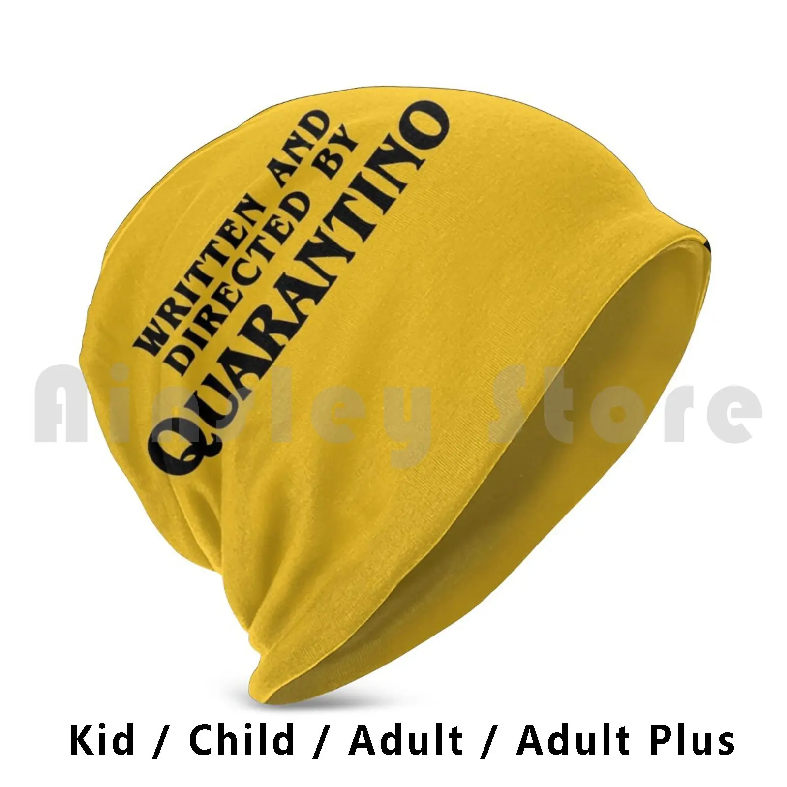 Written And Directed By Quarantino Beanies Knit Hat Hip Hop Quarantine Quarantaine Quarentena Quarantena 2020