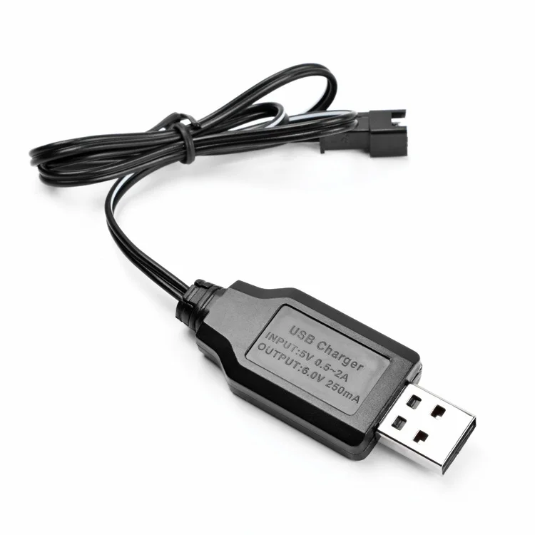 SM-2P 2.4V 3.6V 4.8V 6.0V 7.2V 8.4V Chargeur USB Pour Ni-Cd Ni-laissée Pack SM Plug Pour rc jouets batterie 6V 9.6 mAh Chargeur