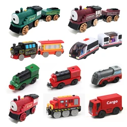 Kids Electric Train Toys Magnetic Slot Diecast Electronic Toy Birthday Gifts For Kids Suitable for most brands of wooden rails